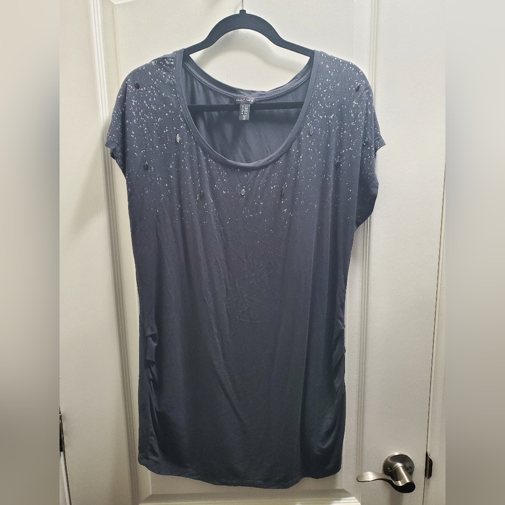 Grey & Silver Maternity Tshirt XL